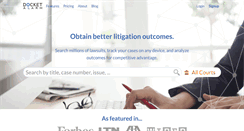 Desktop Screenshot of docketalarm.com